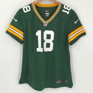 Nike‎ On Field NFL Green Bay Packers Randall Cobb Game Jersey Women Medium Green
